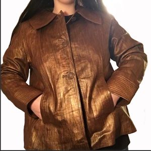 Metallic Copper Chicos Jacket